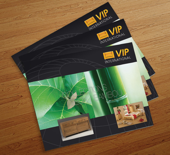 VIP International – réalisation de brochures & catalogues publicitaires